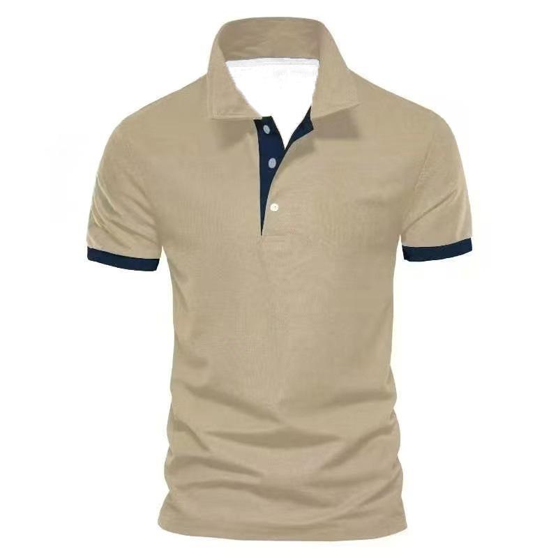 Stylish Mens Short-sleeve Digital 3D-printed Color-block Shirt
