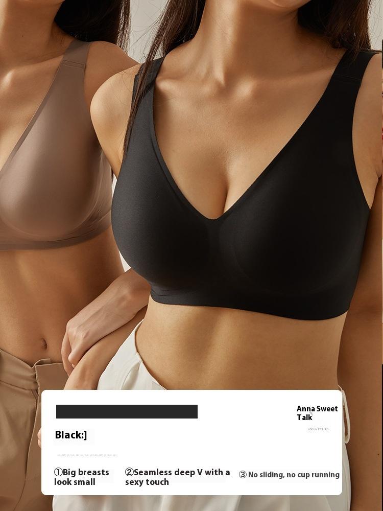 Deep V Bra Thin Section Traceless Without Steel Ring
