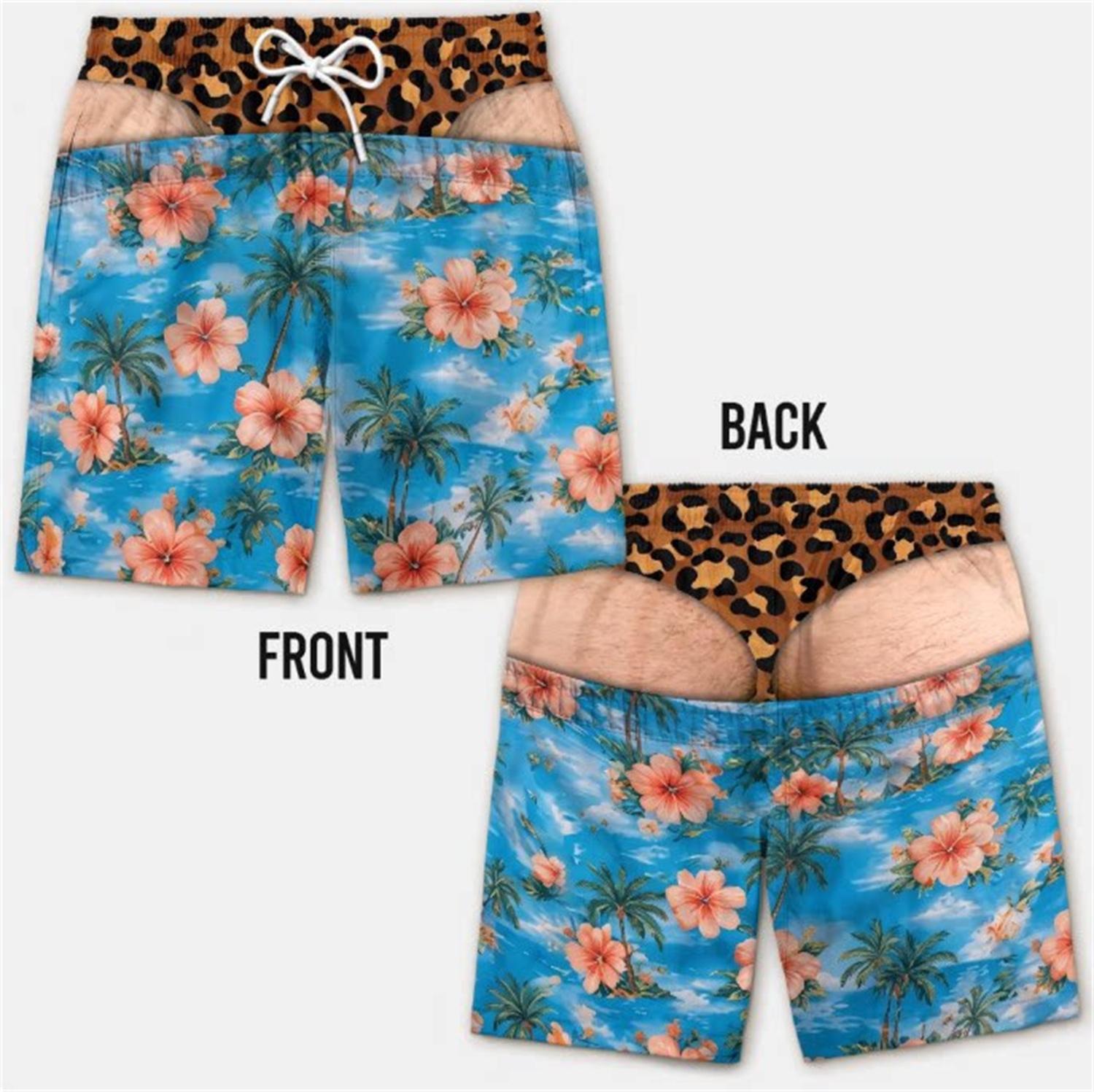 Breathable Printed Mens Casual Shorts