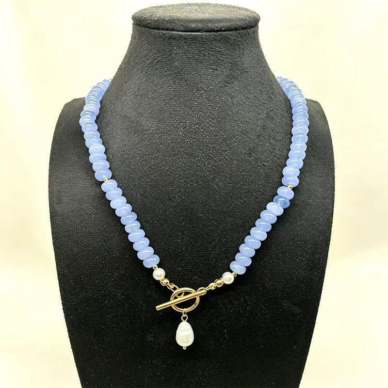 8 Blue Necklaces