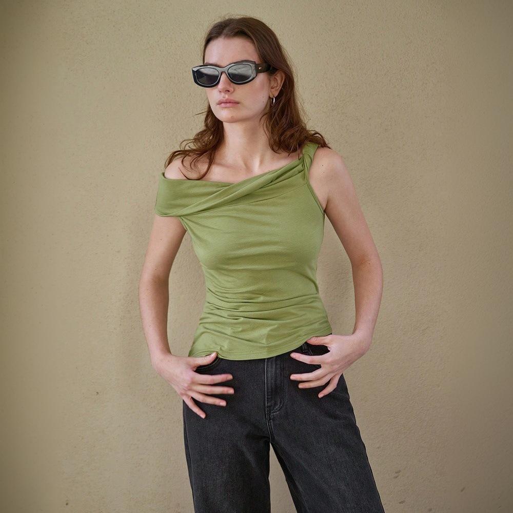 Stylish And Minimalist Womens Short Sleeve Top