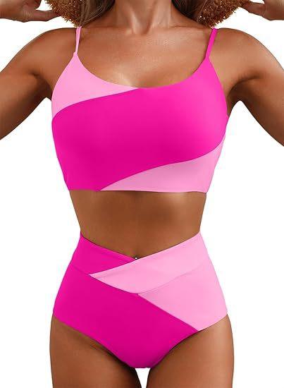 Cropped Color-blocked Slim-fit Inner Top