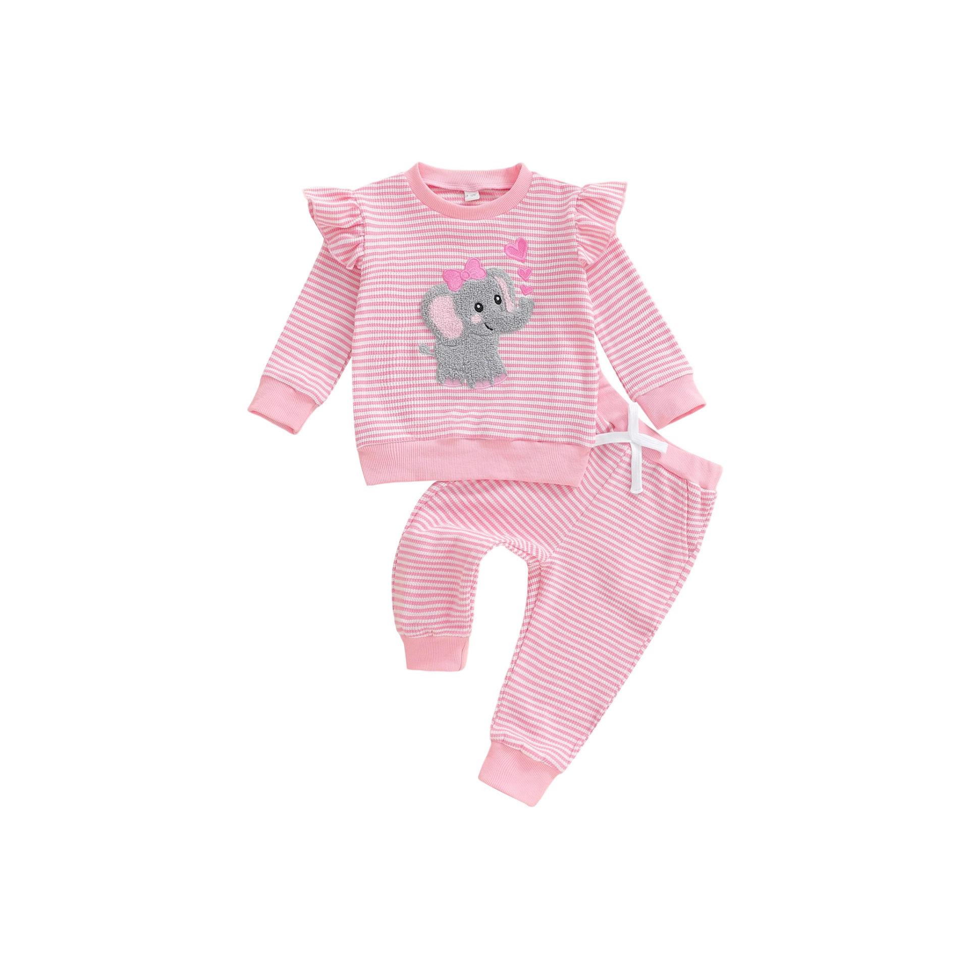 Embroidered Hoodie And Pants Loungewear Set
