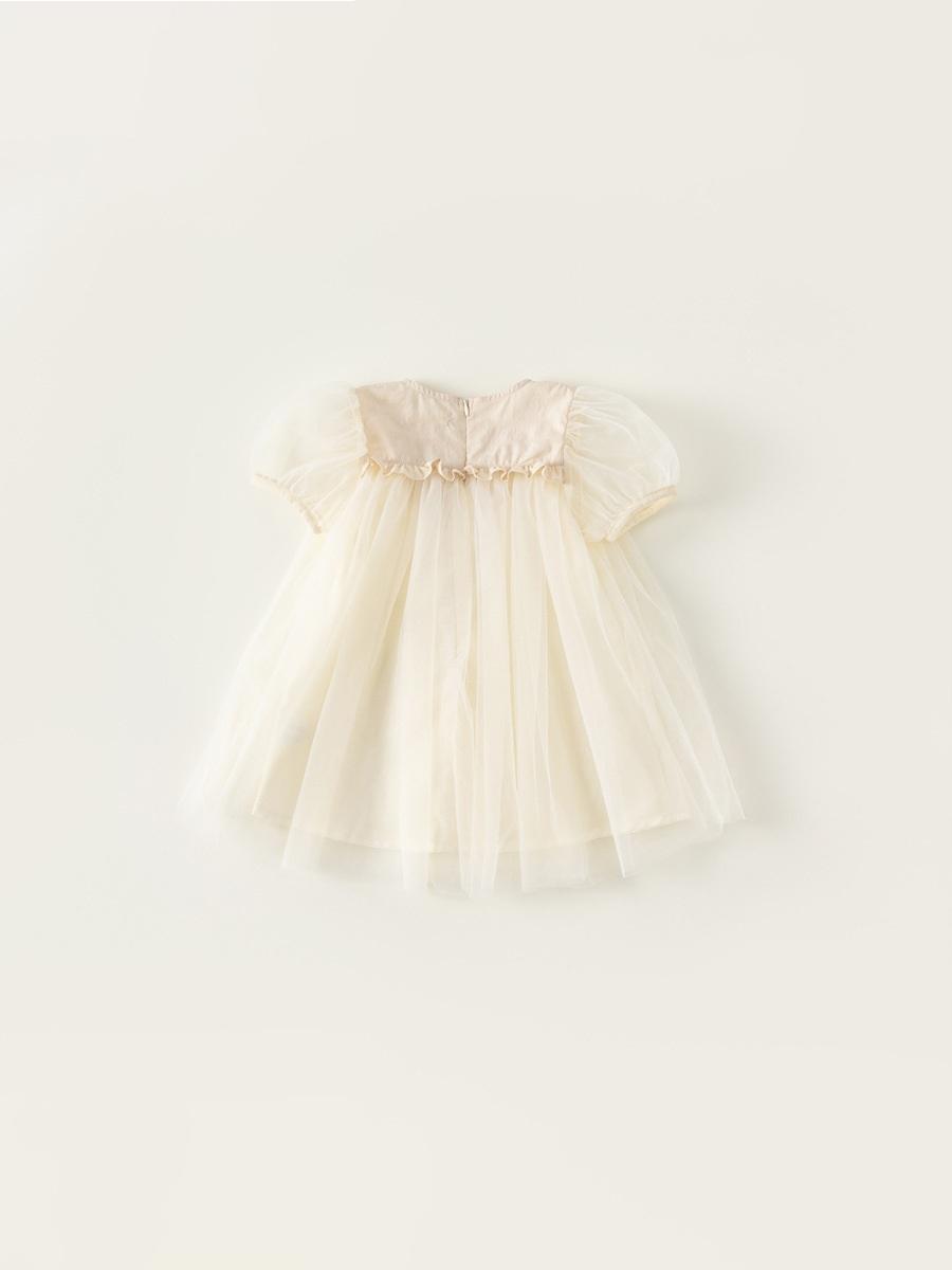 Solid-color Children's Princess Puffy Dress