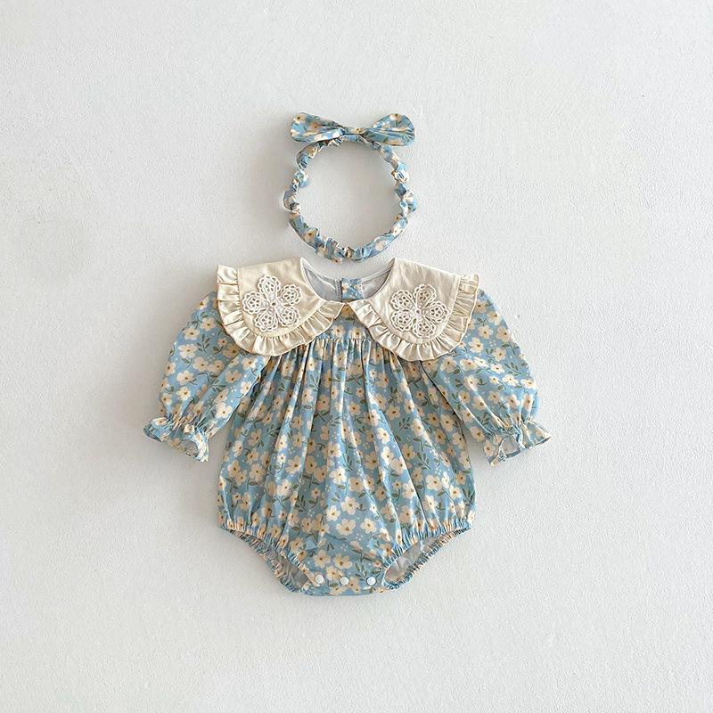 Lace-trimmed Dress For Little Girls Stylish Sister Outfits