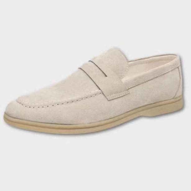 Casual And Stylish Slip-on Mens Leather Flats
