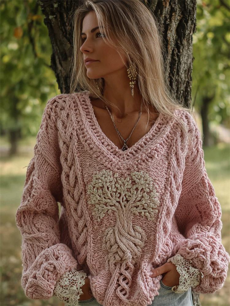 Loose Laid-back Soft Pullover Sweater For Women