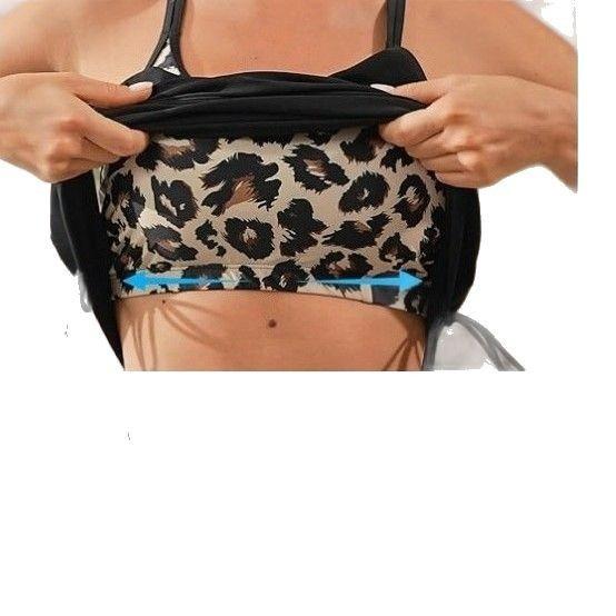 New Womens Two-Piece Modest Belly-Covering Shoulder-Strap Swimsuit Set