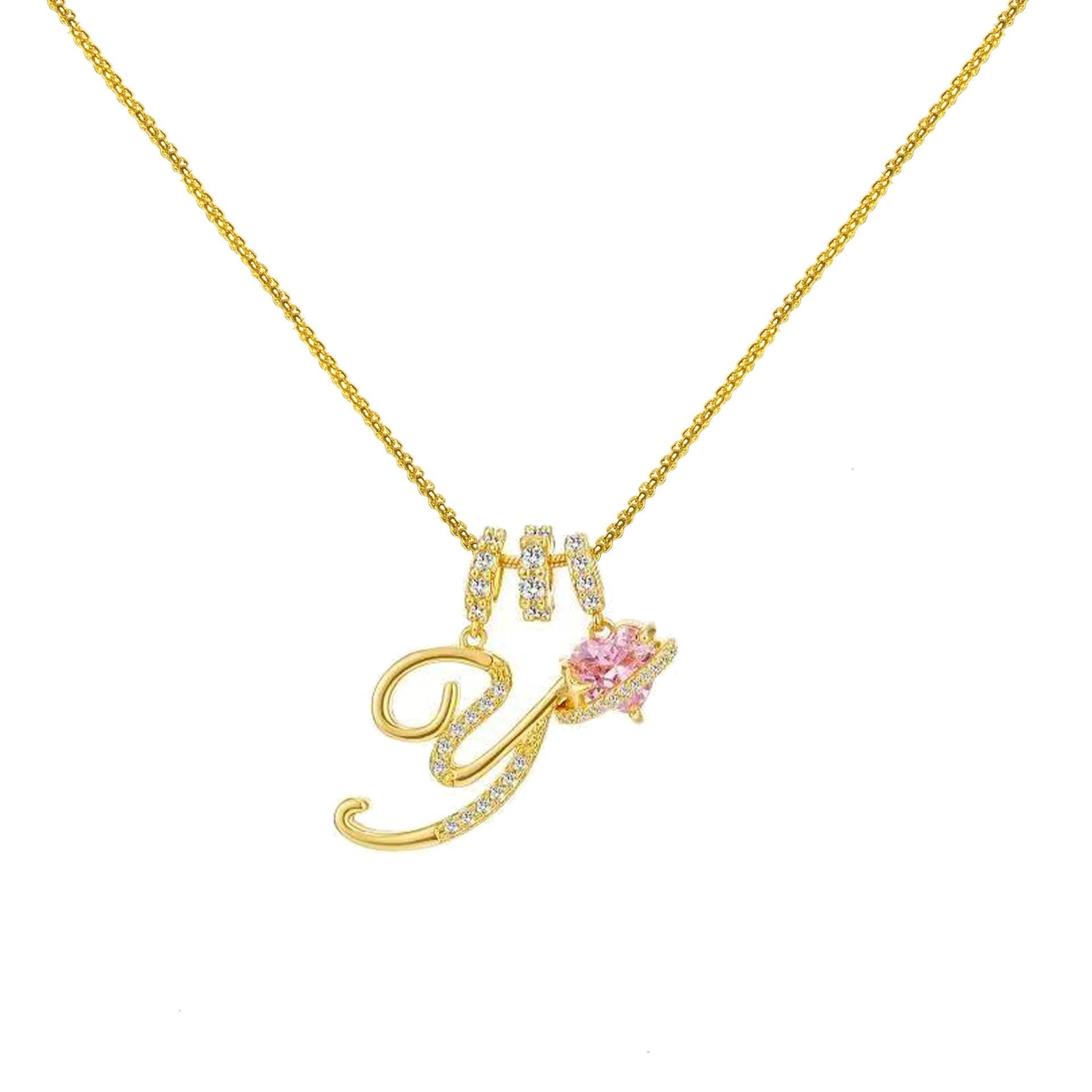 Dopamine 26 English Letter Necklace Girl Light Luxury Minority High Sense