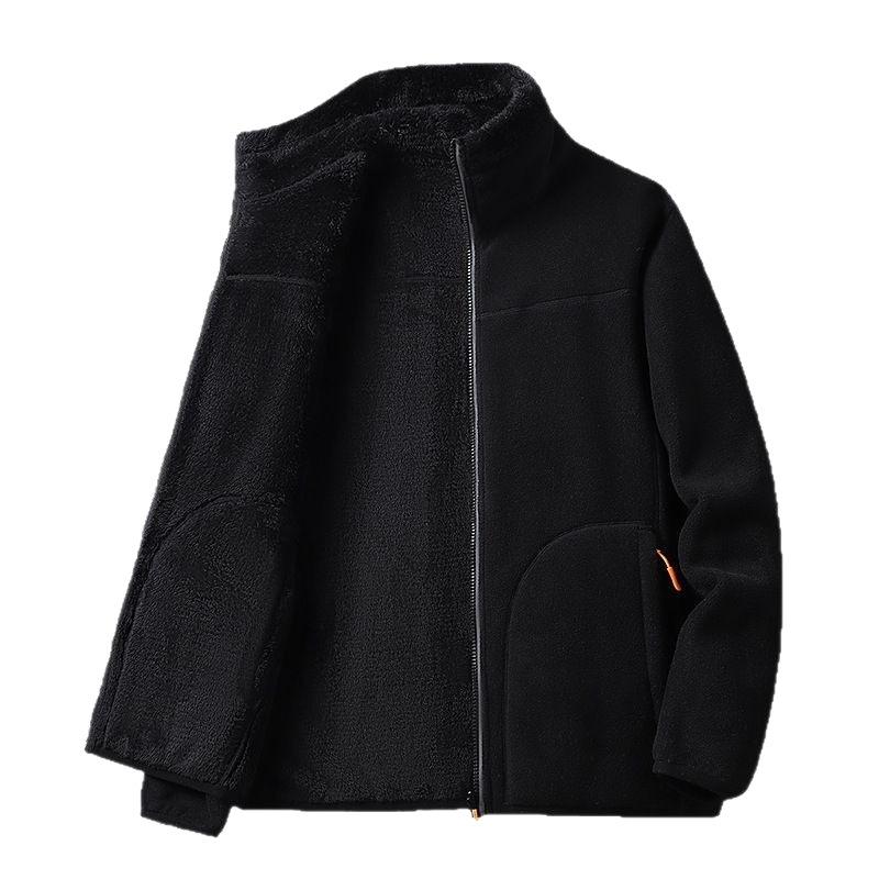 Double-sided Coral Fleece And Double-sided Polar Fleece Jacket