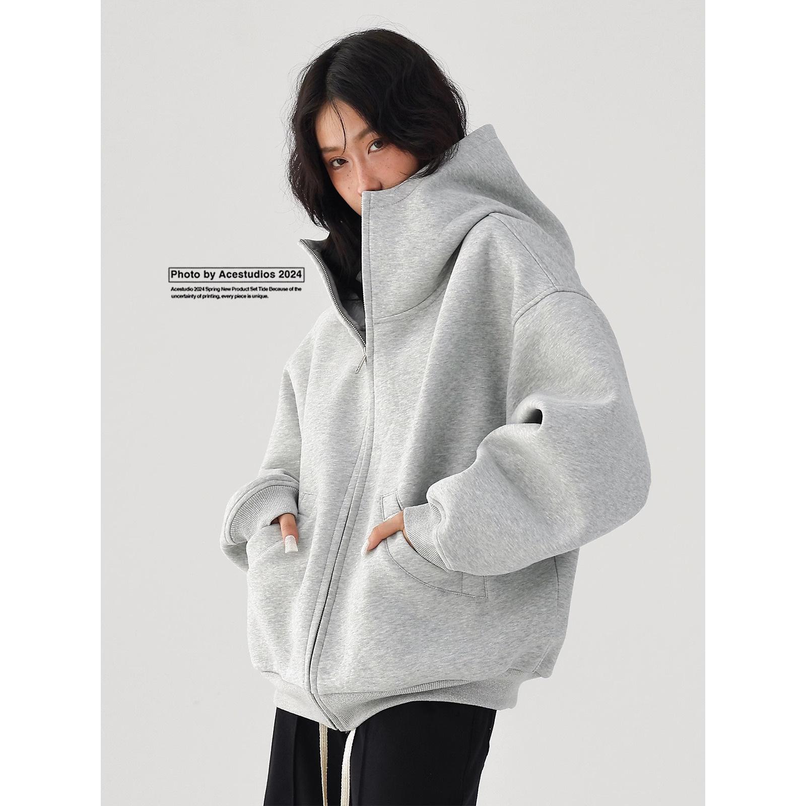 American-style Retro Street High-grade Profile Hooded Sweater