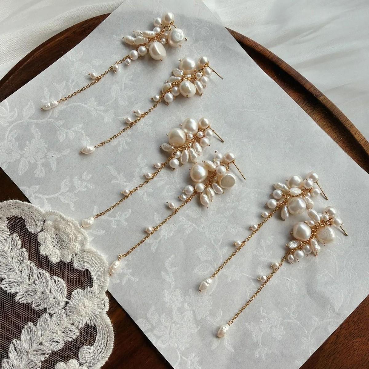 Fashionable New Freshwater Pearl Earrings For Women