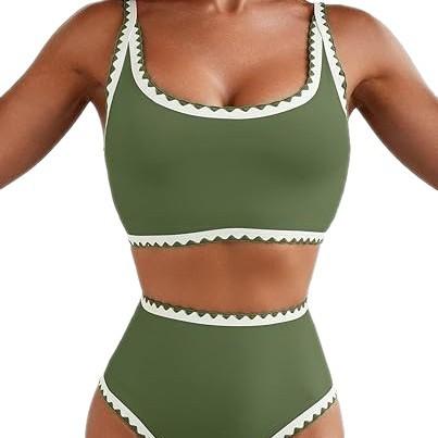 Sexy Bikini Swimsuit Womens Two-Piece Split Swimsuit