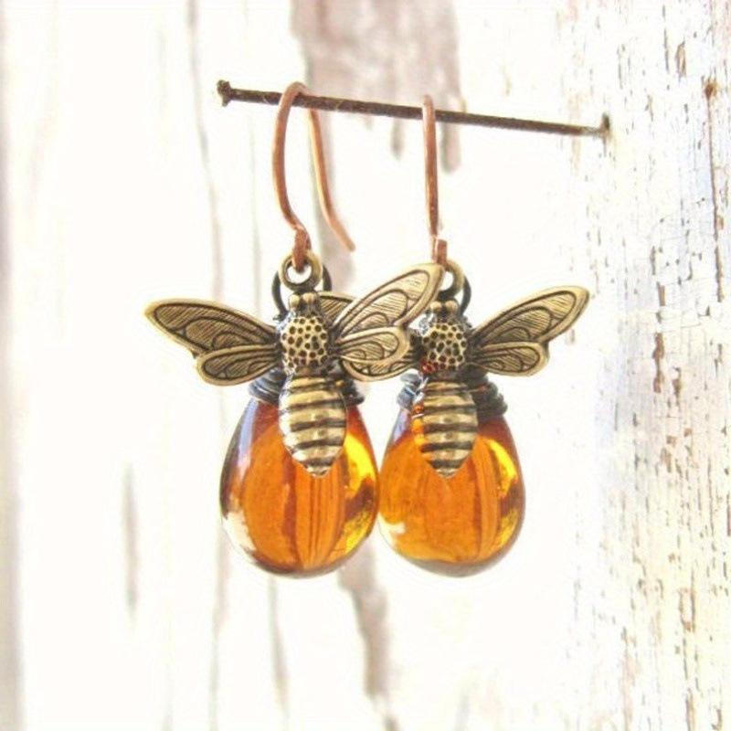 Bohemian Womens Cute Animal Honeybee Stud Earrings