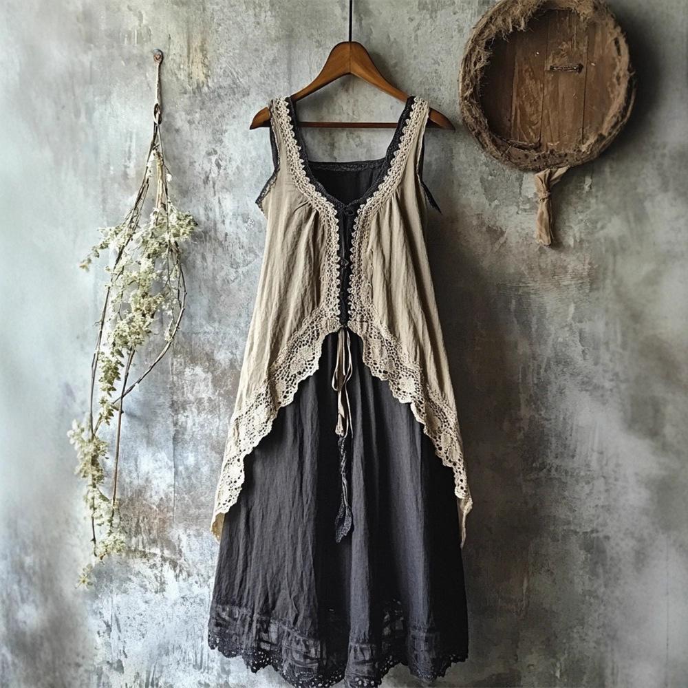 Spring Concise Commuter Artistic 3D Dress