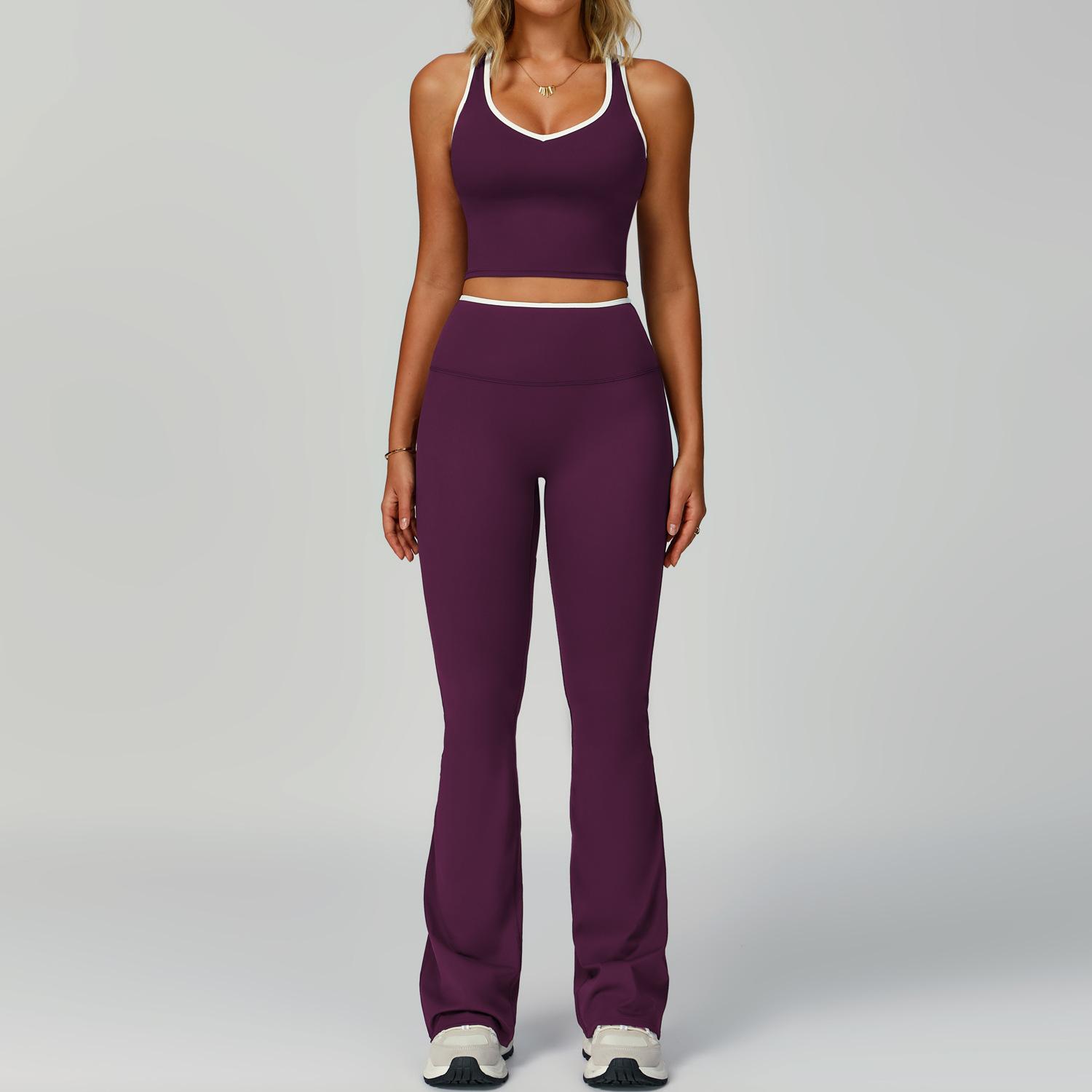 Women's Sports Suit Skinny Yoga Clothes Fitness Suit