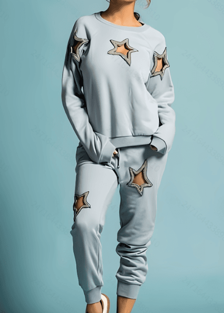 Loose-fitting Hoodie And Jogger Pants Two-piece Set