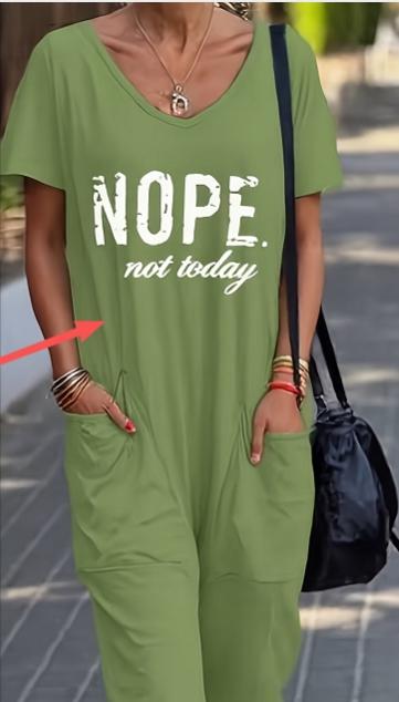Strictly Selected 2025 European And American Cross-border SummerWomen's Wear Unique Stand-up Pure Color V-neck Extra Large Pocket Low-end Jumpsuit