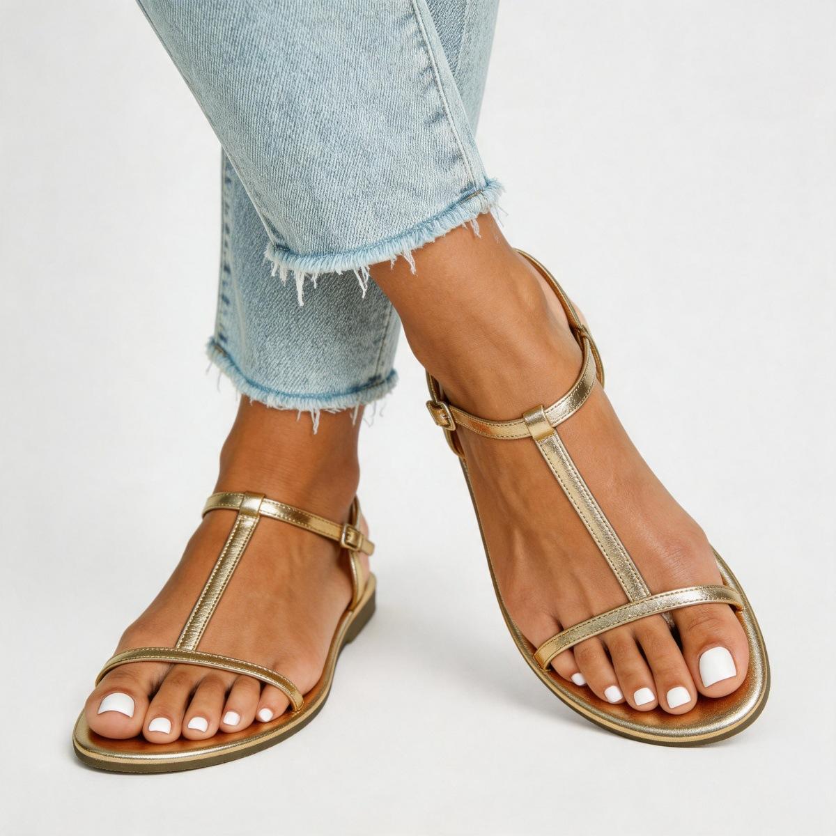 Summer Chunky-heel Sandals For Women Niche Minimalist Style