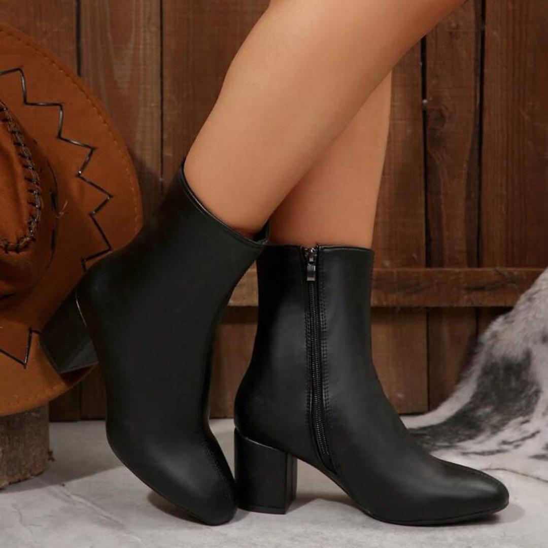 Large-size High-heeled Boots For Women