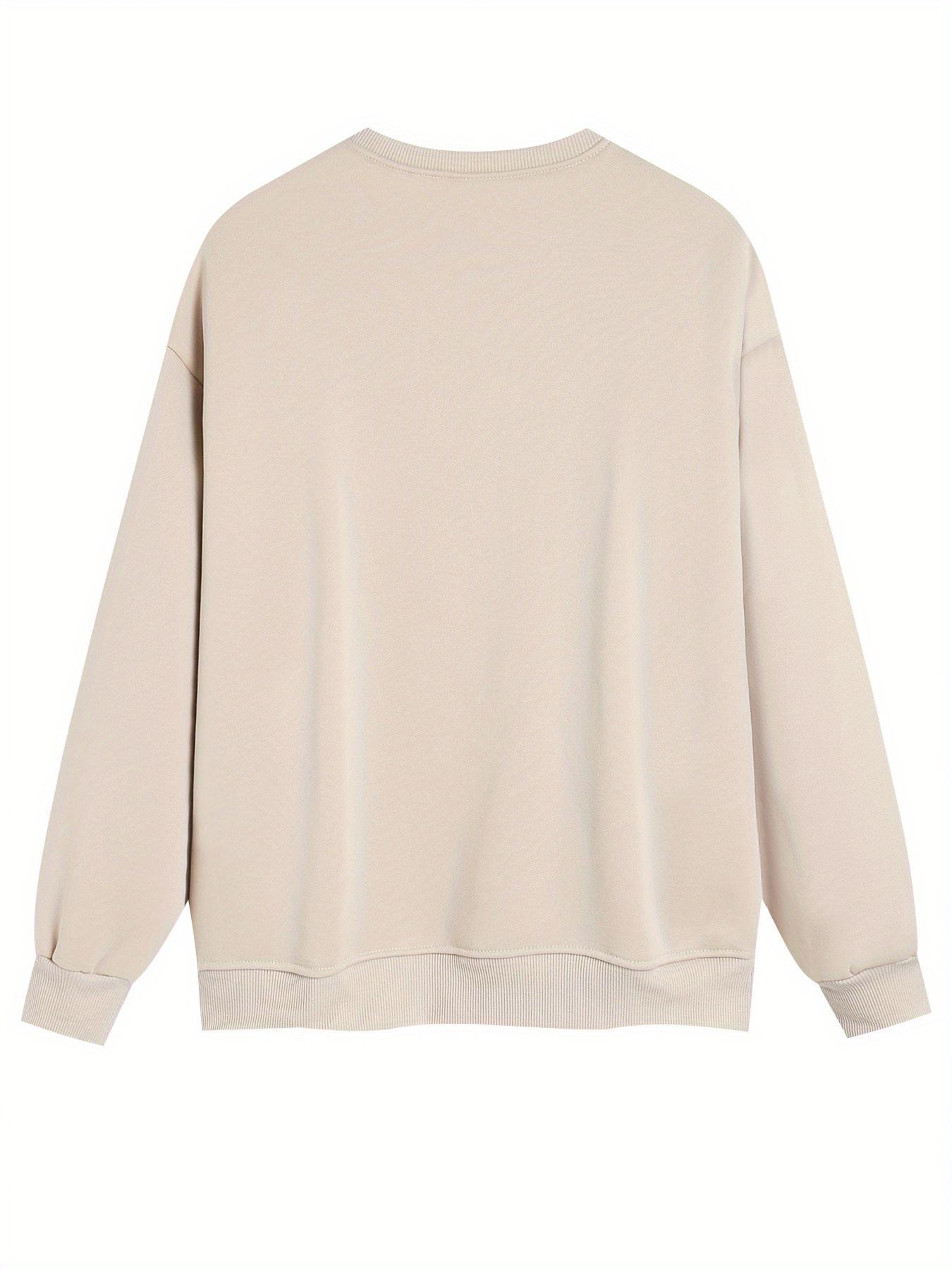 Patterned Print Crew-neck Sweatshirt