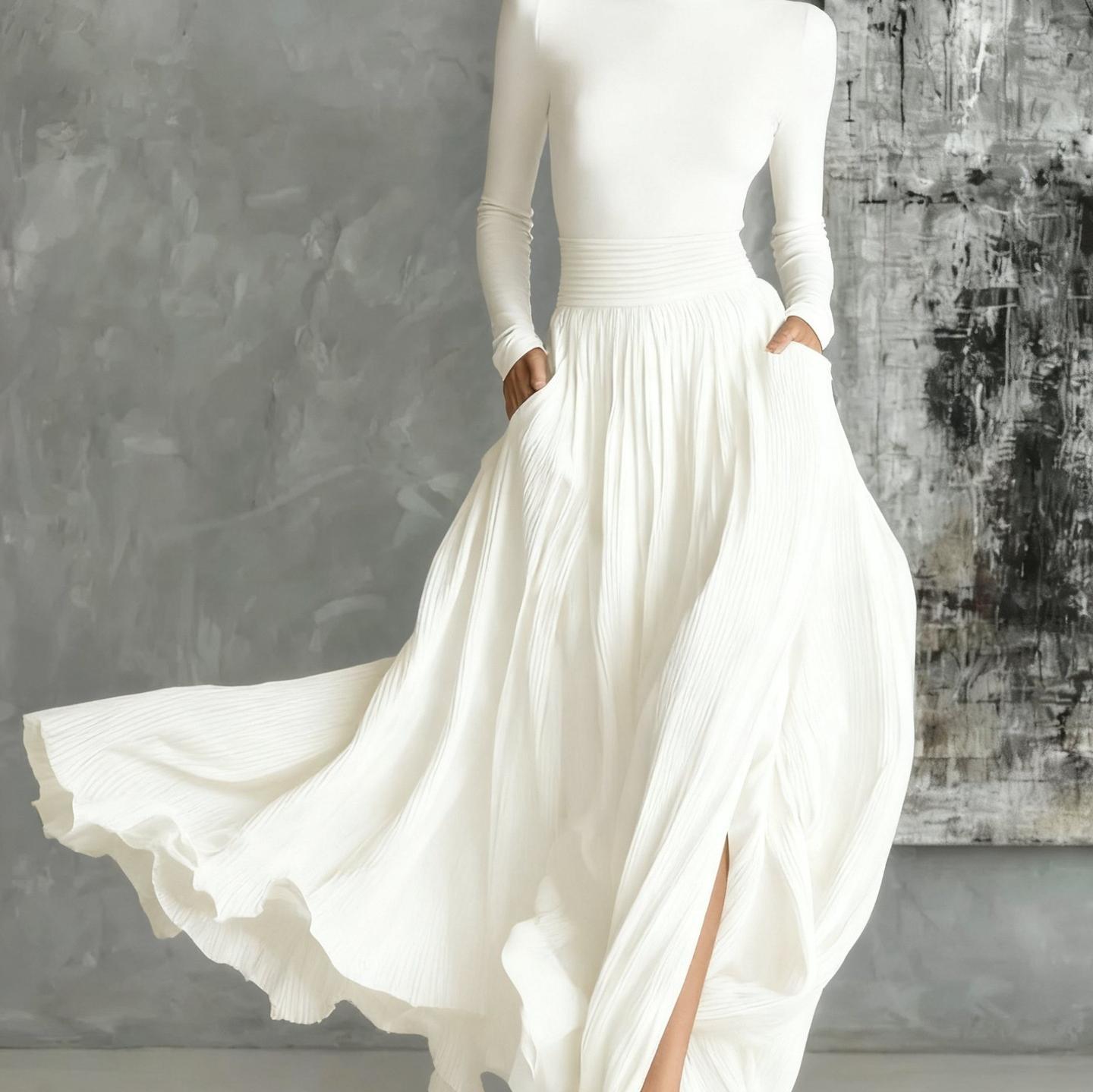 Elegant Retro Light Luxury Slim Fit Gentle Niche Dress Women