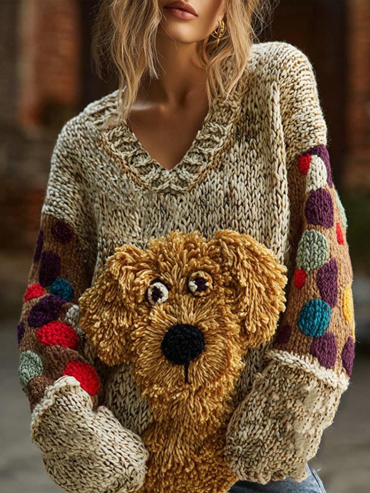 Loose Laid-back Soft Pullover Sweater For Women