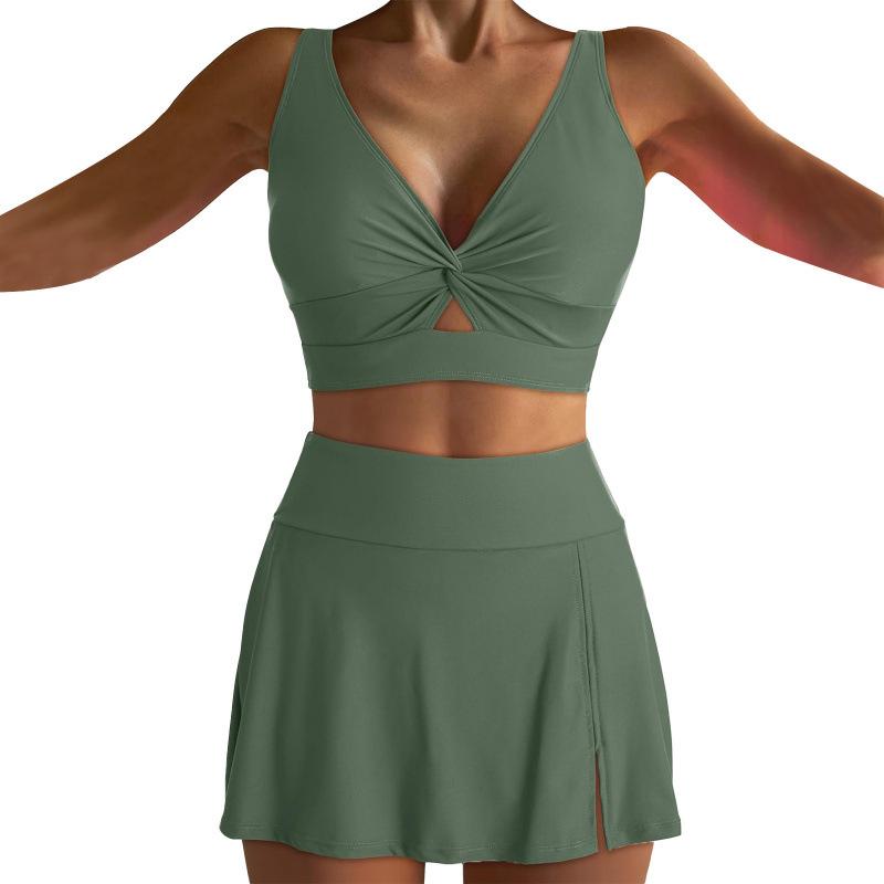 Womens Fashionable Casual Two-Piece Beach Swimsuit