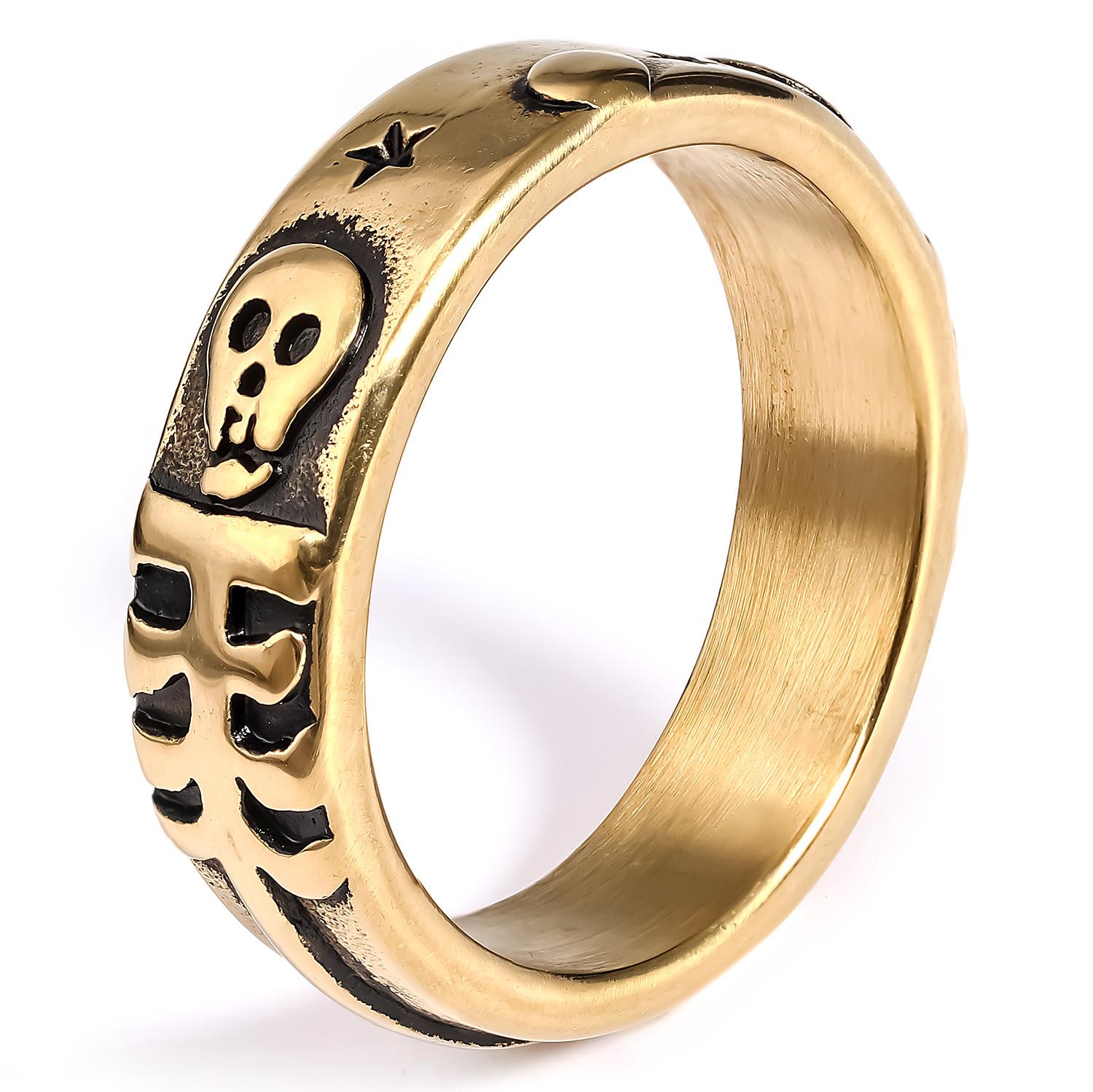 Stainless Steel Personalized Skull Ring
