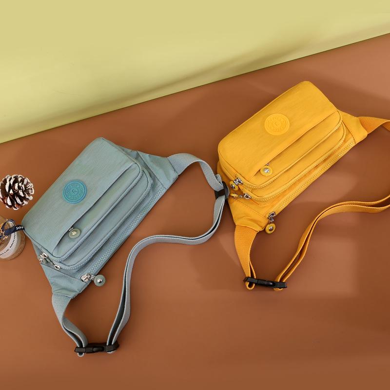 Casual Chest Stylish Oxford Cloth Nylon Waist Bag Ladies Front Crossbody Bag
