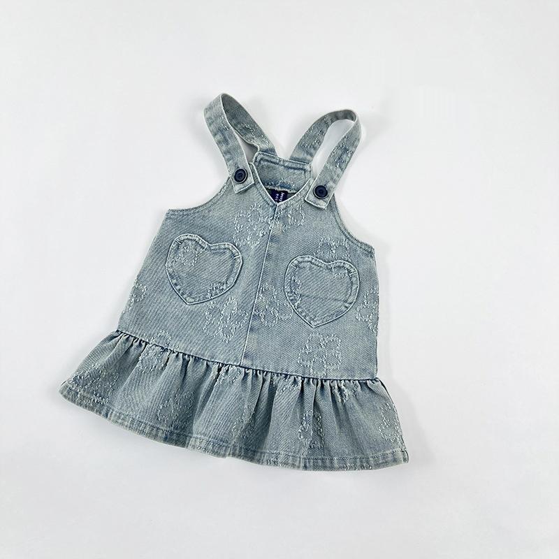 Sweet Jacquard Dress For Baby Girls