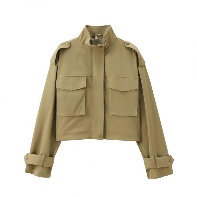 Womens Pocket-Embellished Blazer And Pleated Pants Set