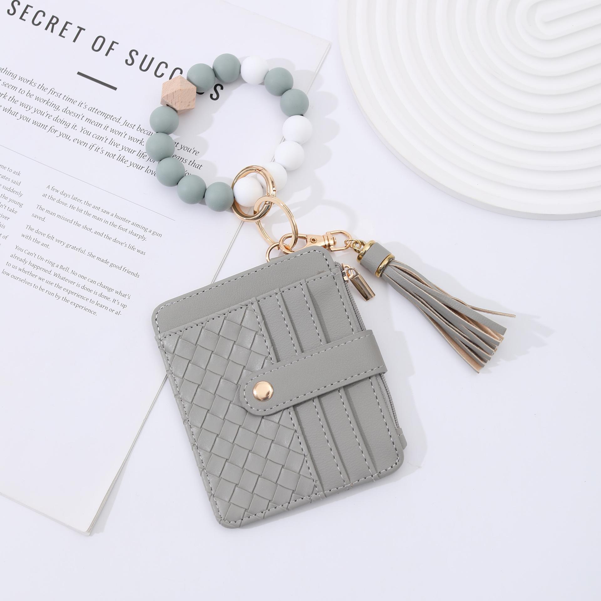 Cardholder Beaded Silicone Bead Bracelet