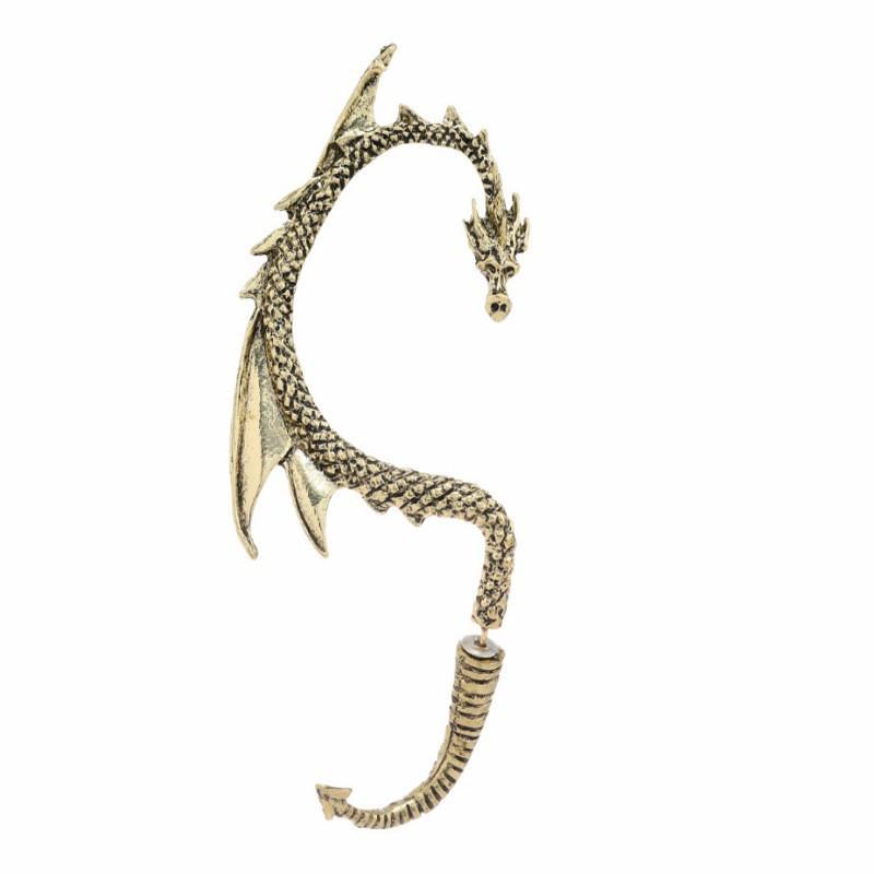Versatile Retro-style Flying Dragon Creative Statement Earrings