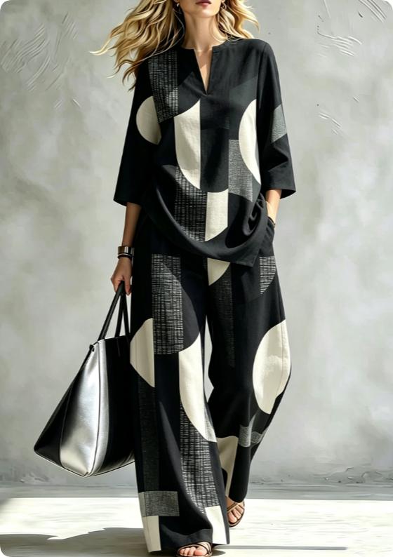 Summer Women's Blouse Set