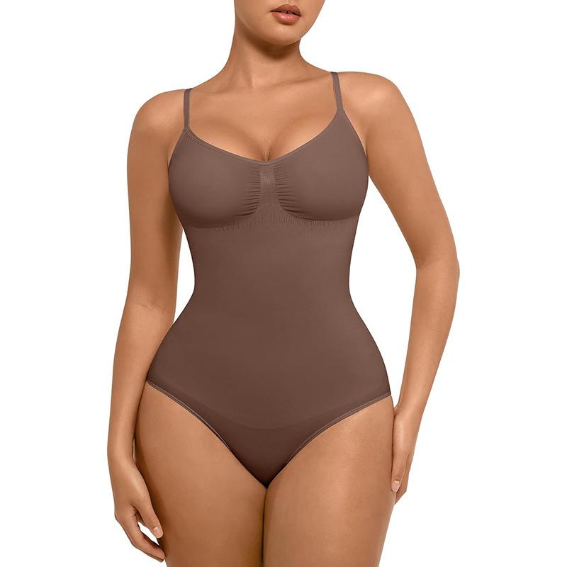 Seamless Body Shaping Crotchless Triangle Tummy Control Jumpsuit