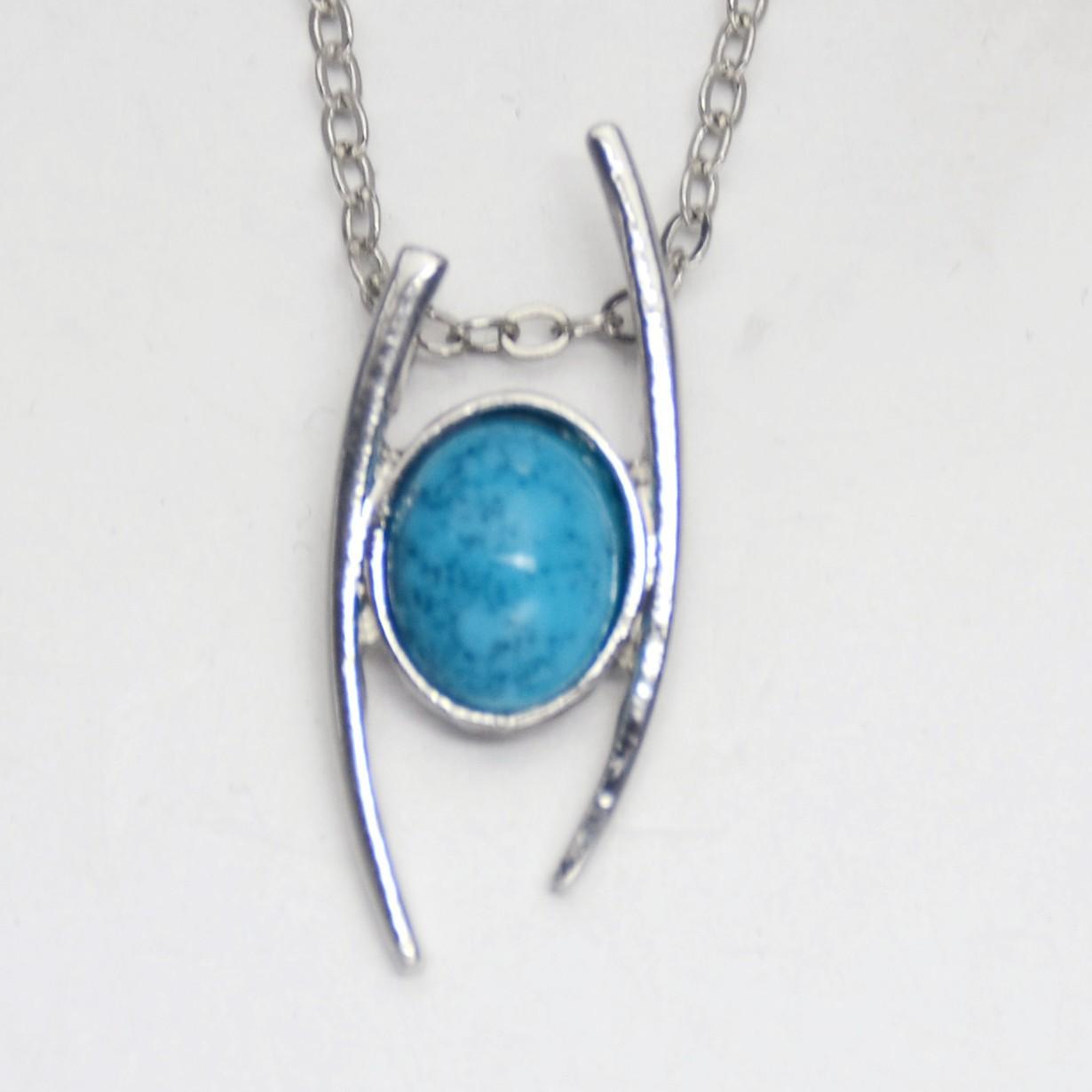 Irregular Turquoise Handmade Pendant Necklace