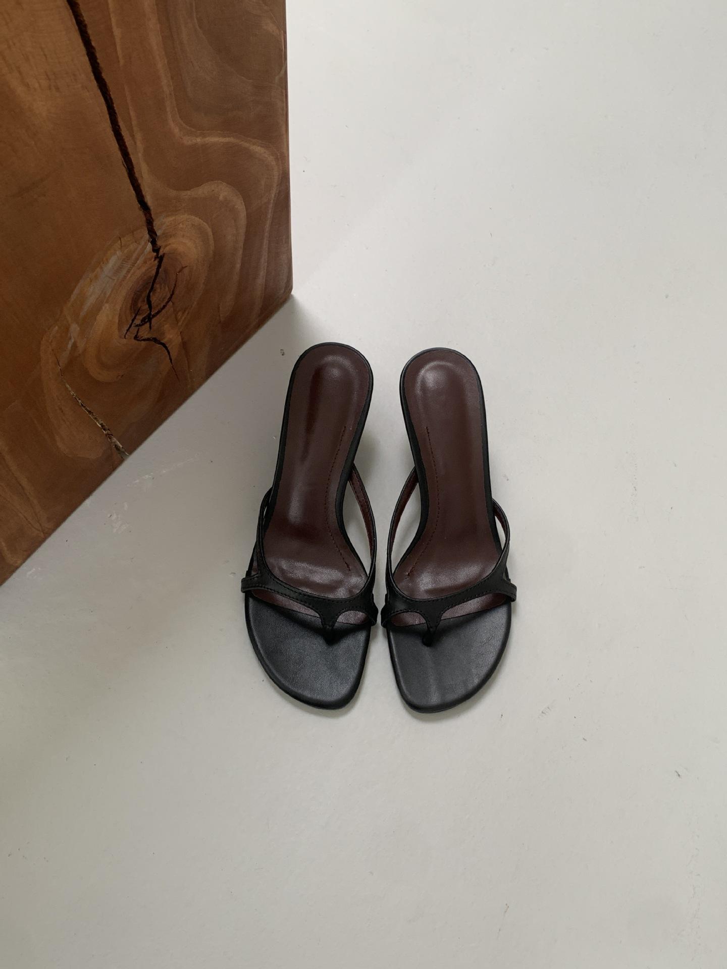 Toe Clip French Style Elegant High Heeled Sandals