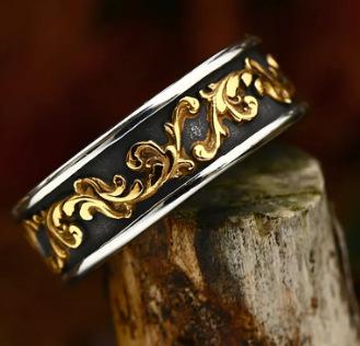 Fashionable Stainless Steel Mens Ring