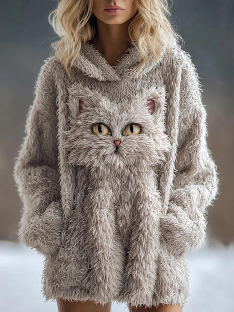 Womens Printed Hoodie Solid-Color Hooded Sweatshirt Top