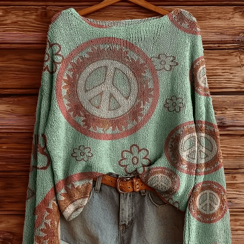 Solid-color Polyester Printed Top For Women