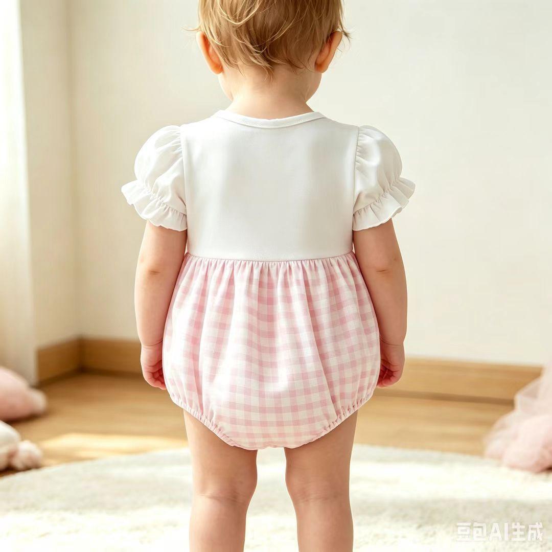 Letter-print Onesie Headband Set Baby Clothes