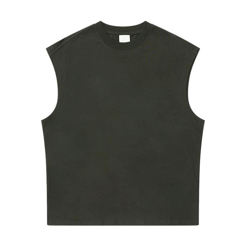 Heavyweight Sleeveless Pure Cotton Sleeveless T-shirt