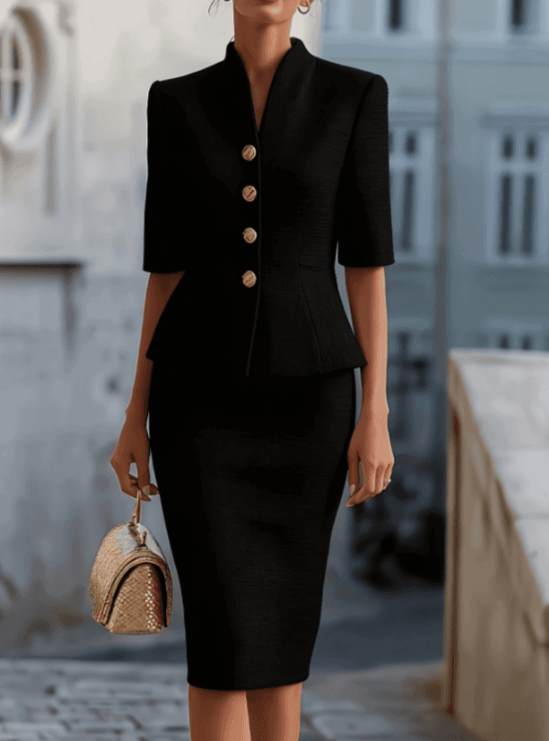 2026 New French Retro Style Beige Stand Up Collar Waist Cinched Short Sleeved Tweed Suit