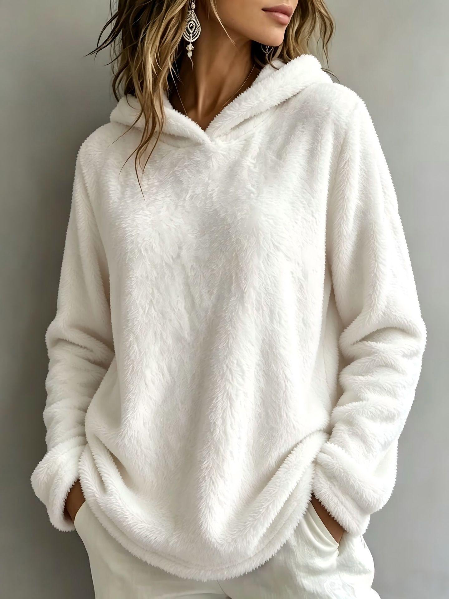 Casual Fashion Solid Color Long-sleeved Sweater