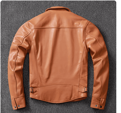 Leather Jacket For Men Made Of Tanned Cowhide Top Layer
