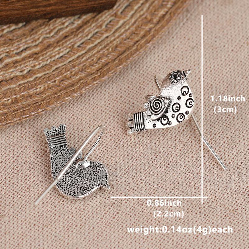 Womens Exaggerated Large Hoop Alloy Earrings