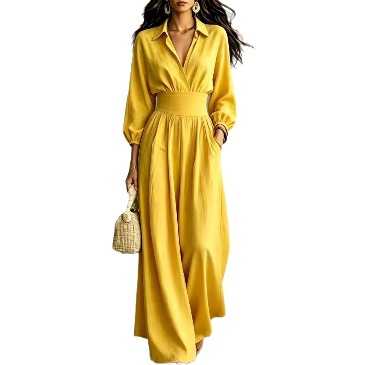 Cinched-waist Elegant Womens Jumpsuit