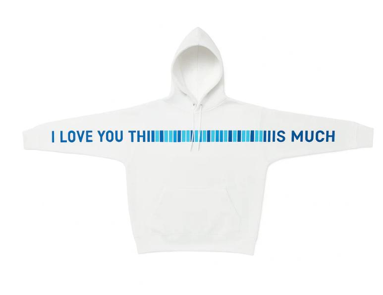 White Blue Gradient / XS