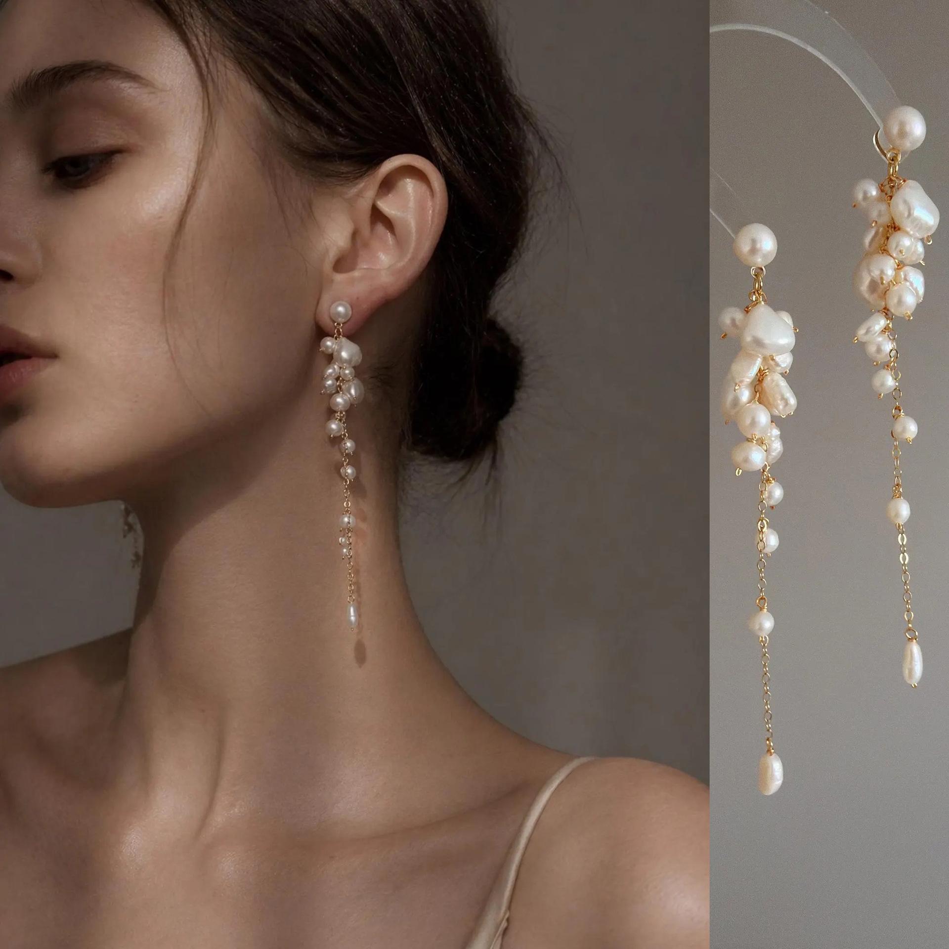 Fashionable New Freshwater Pearl Earrings For Women